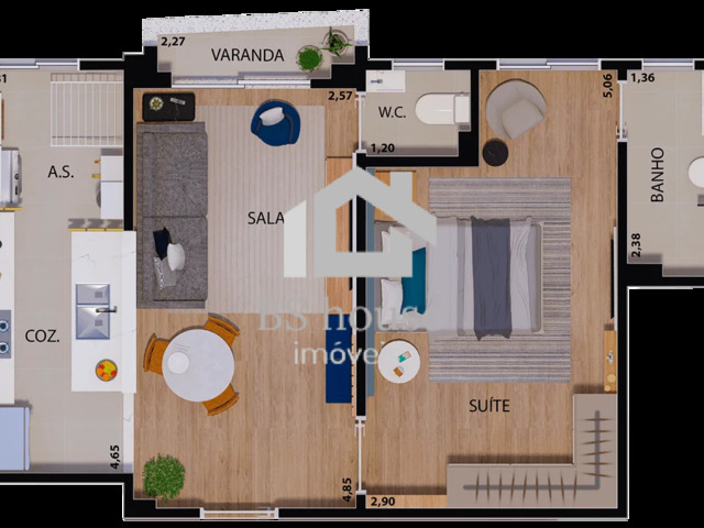 #17843 - Studio para Locação em São Caetano do Sul - SP - 2